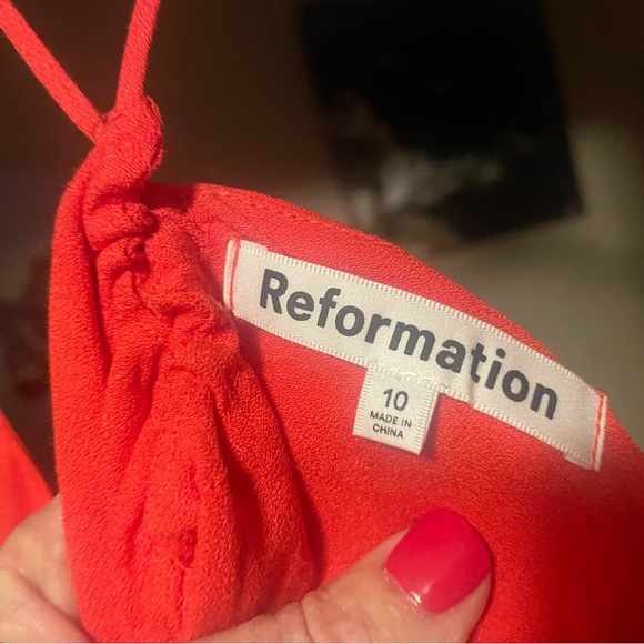 Reformation Dover Dress - Hot Day size 10 NWT - Picture 5 of 5